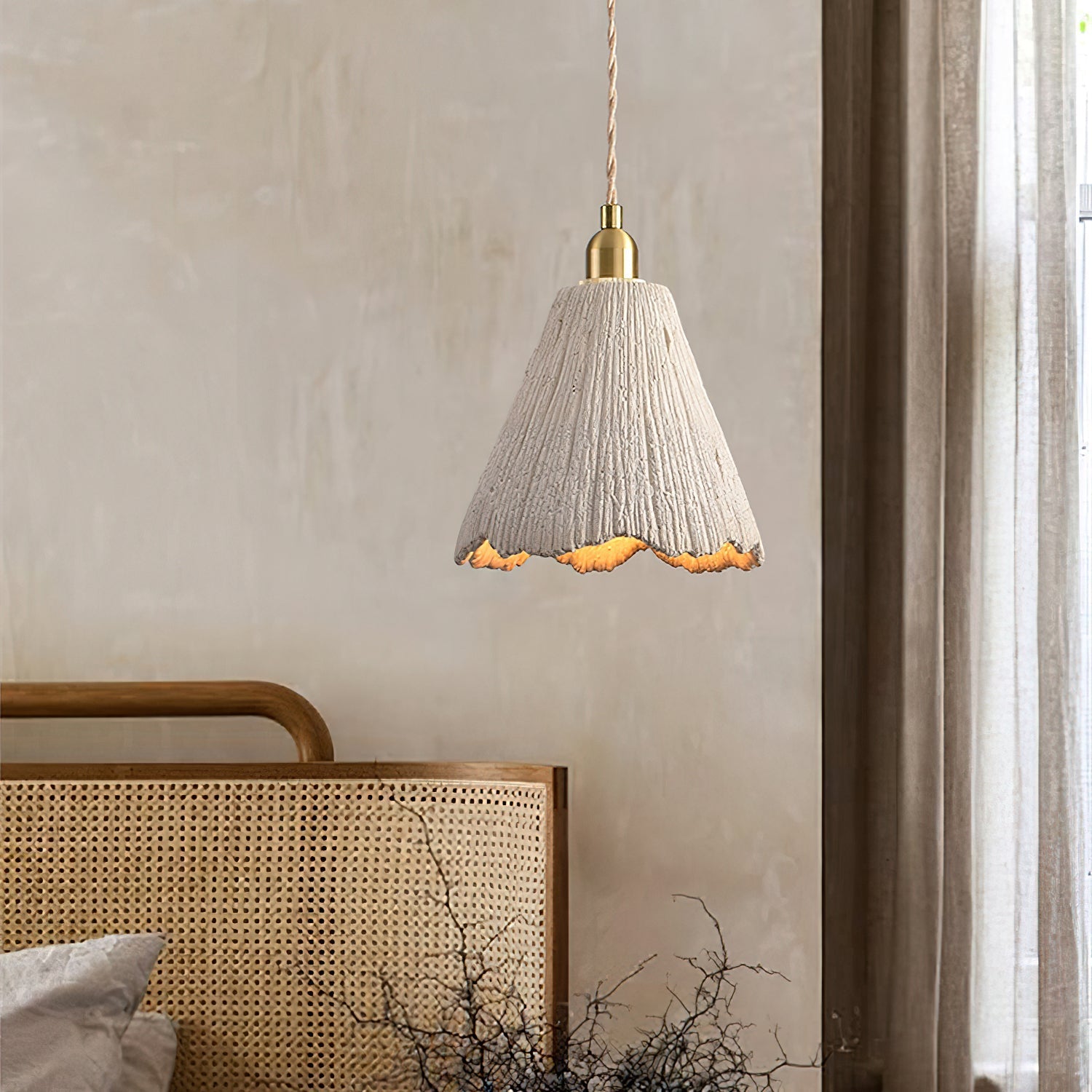 microcement-pendant-lamp-anzaz-Gold & Cement Grey-4