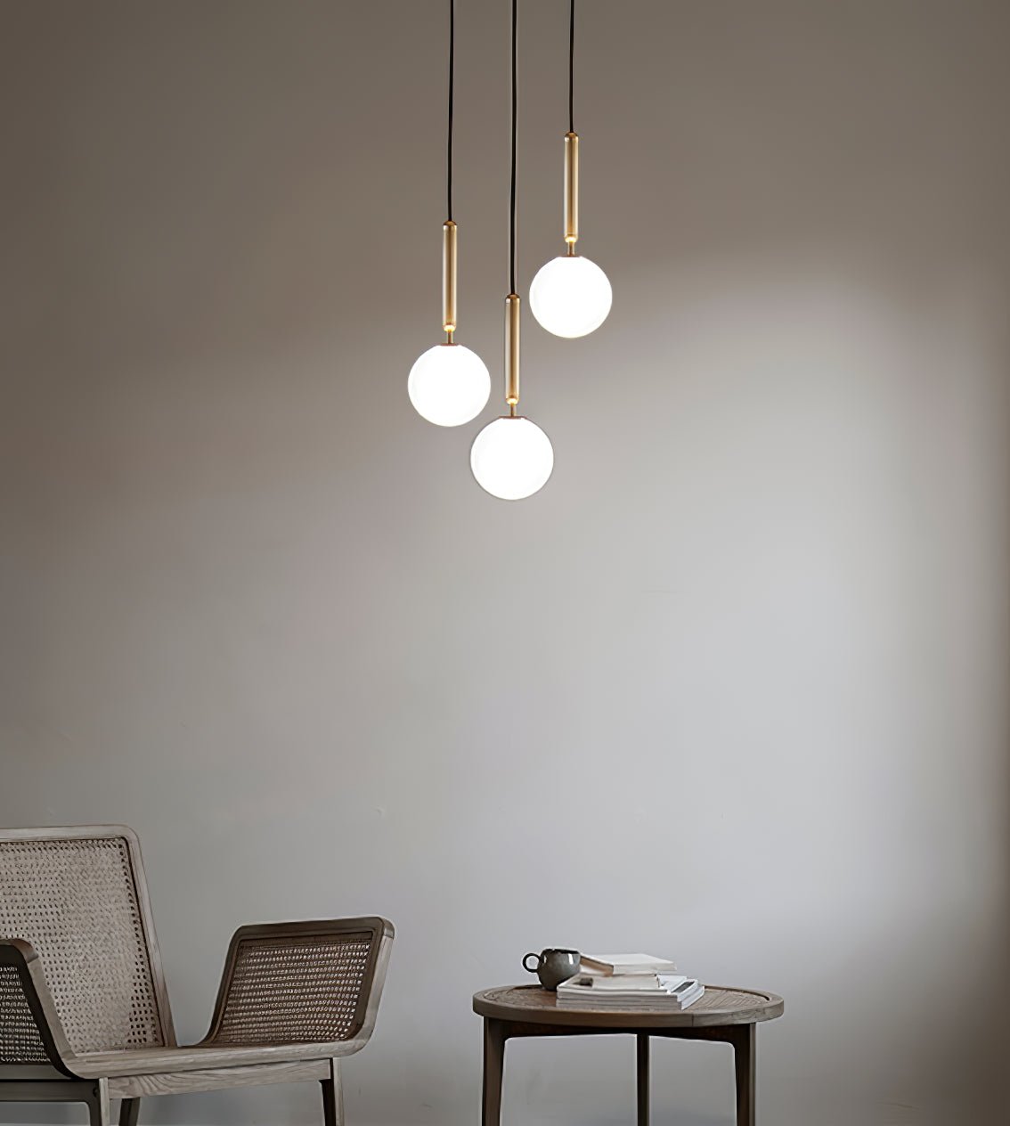scandiluxe-brass-pendant-swag-light-anzaz-Brass & Clear glass-5