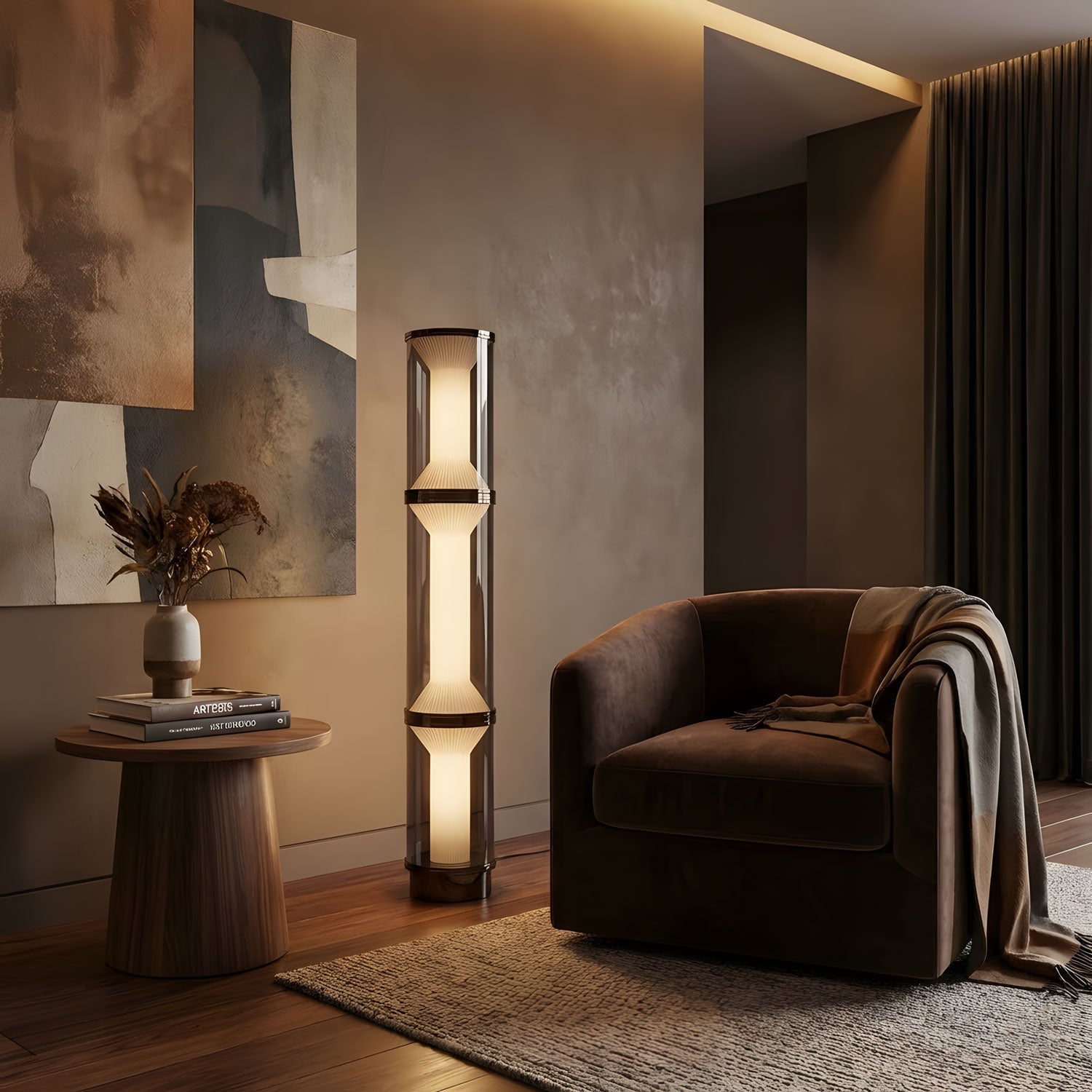 miles-floor-light-anzaz-Smoke grey & Black-2