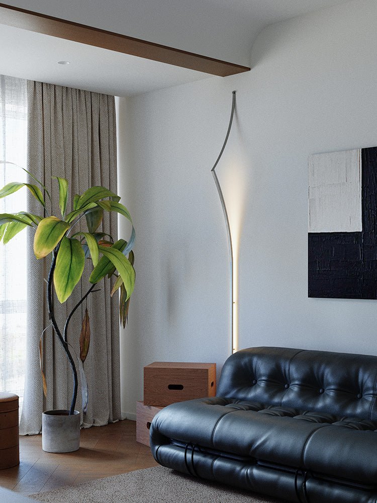 minimalist-curving-ribbon-led-wall-sconce-anzaz-Sliver & Warm Light-2