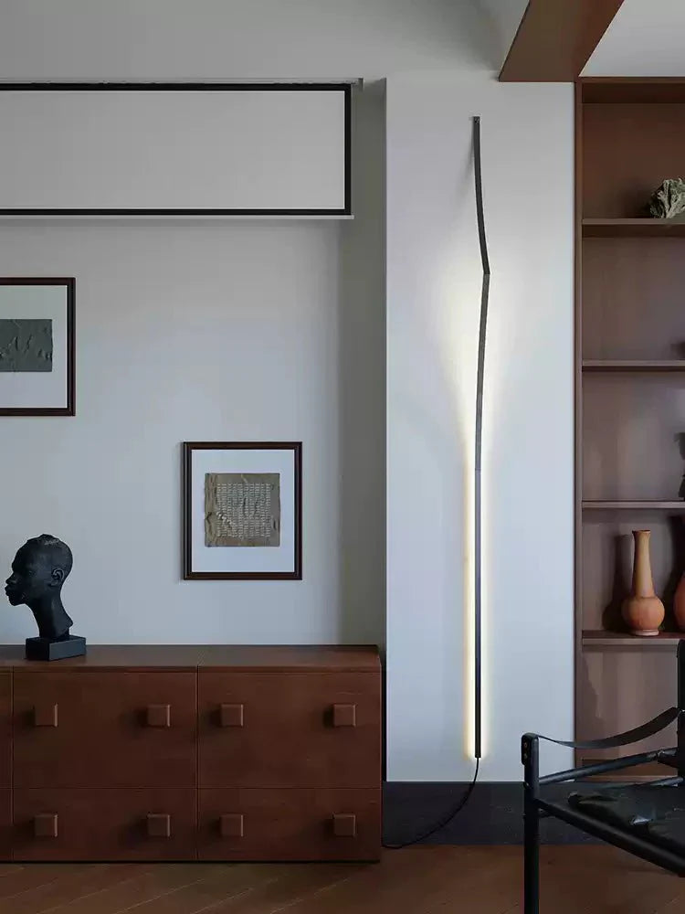 minimalist-curving-ribbon-led-wall-sconce-anzaz-Sliver & Warm Light-4