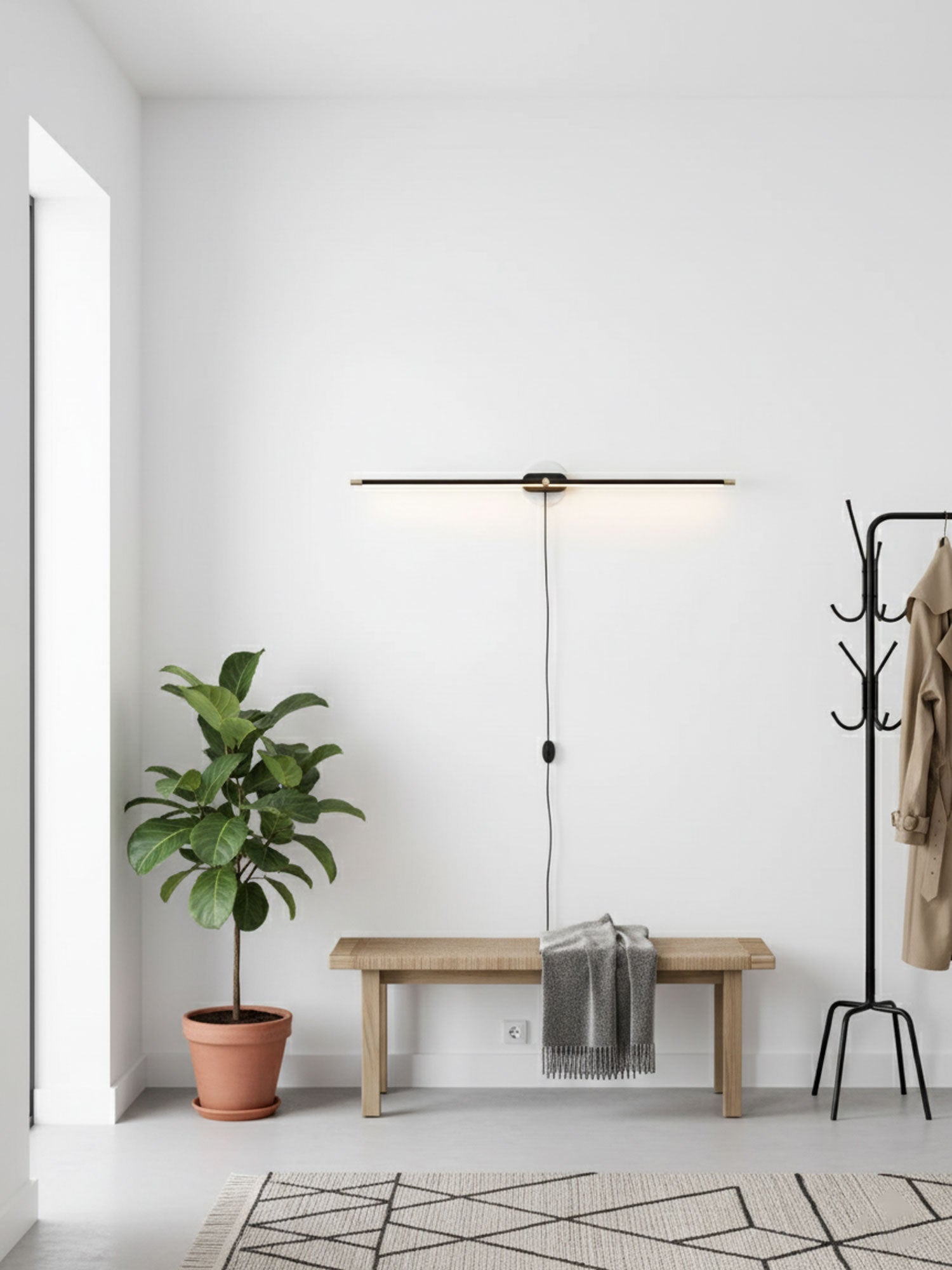 minimalist-linear-plug-in-wall-lamp-anzaz-Gold & Warm Light-4