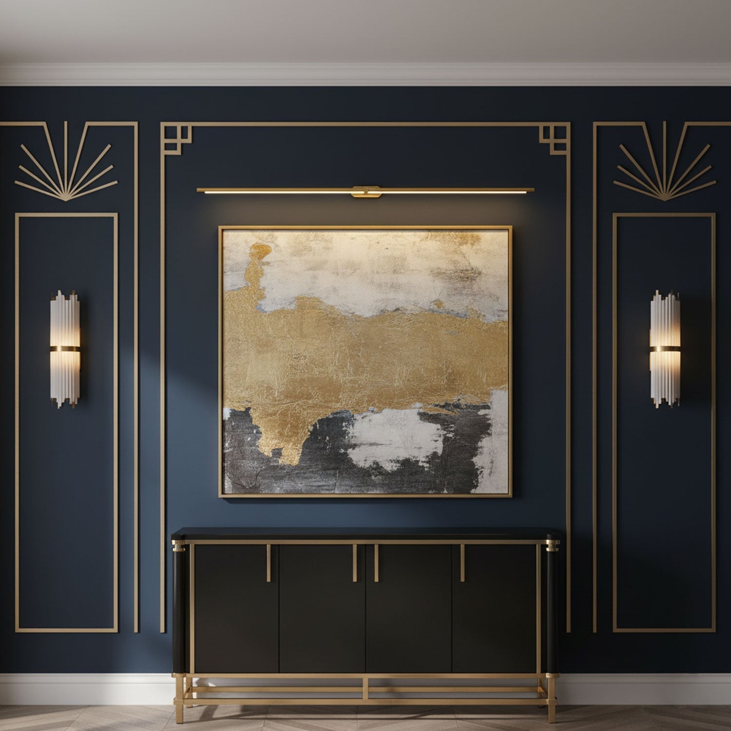 minimalist-linear-wall-lamp-anzaz-Black+Gold & Warm Light-9