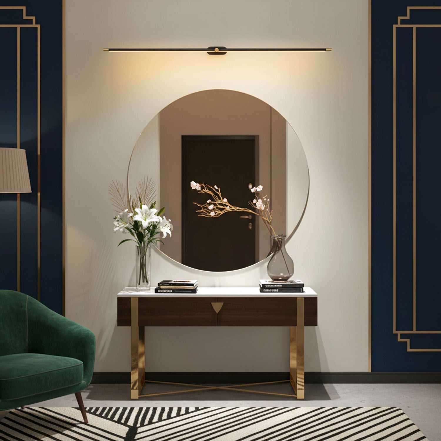 minimalist-linear-wall-lamp-anzaz-Gold & Warm Light-7