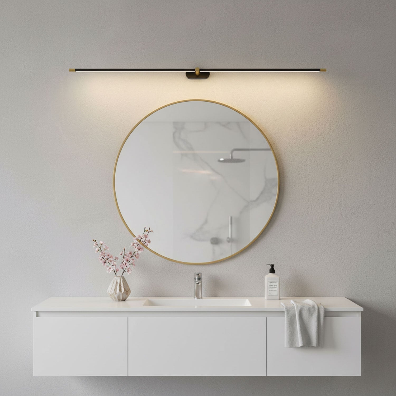 minimalist-linear-wall-lamp-anzaz-Brushed nickel+Gold & Triac Dimmable Warm Light-12