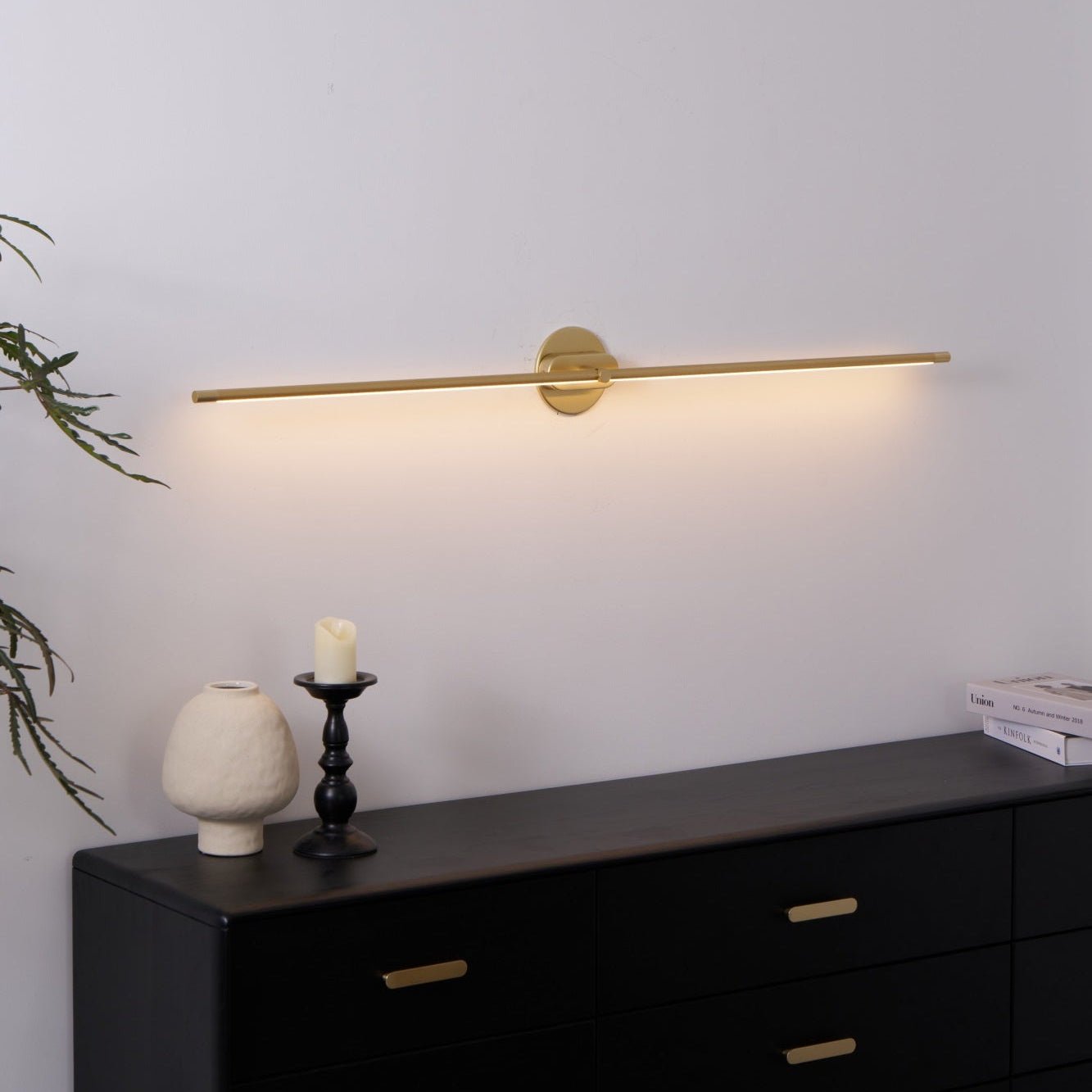 minimalist-linear-wall-lamp-anzaz-Black+Gold & Triac Dimmable Warm Light-16
