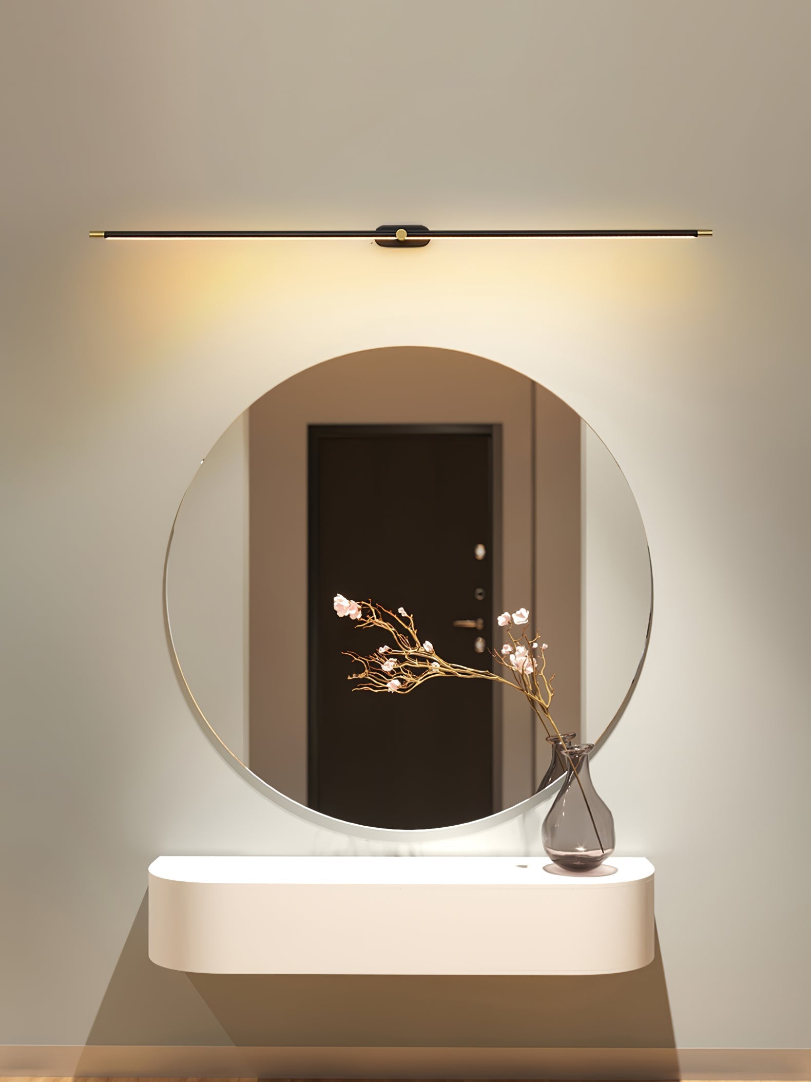 minimalist-linear-wall-lamp-anzaz-Brushed nickel+Gold & Triac Dimmable Warm Light-42