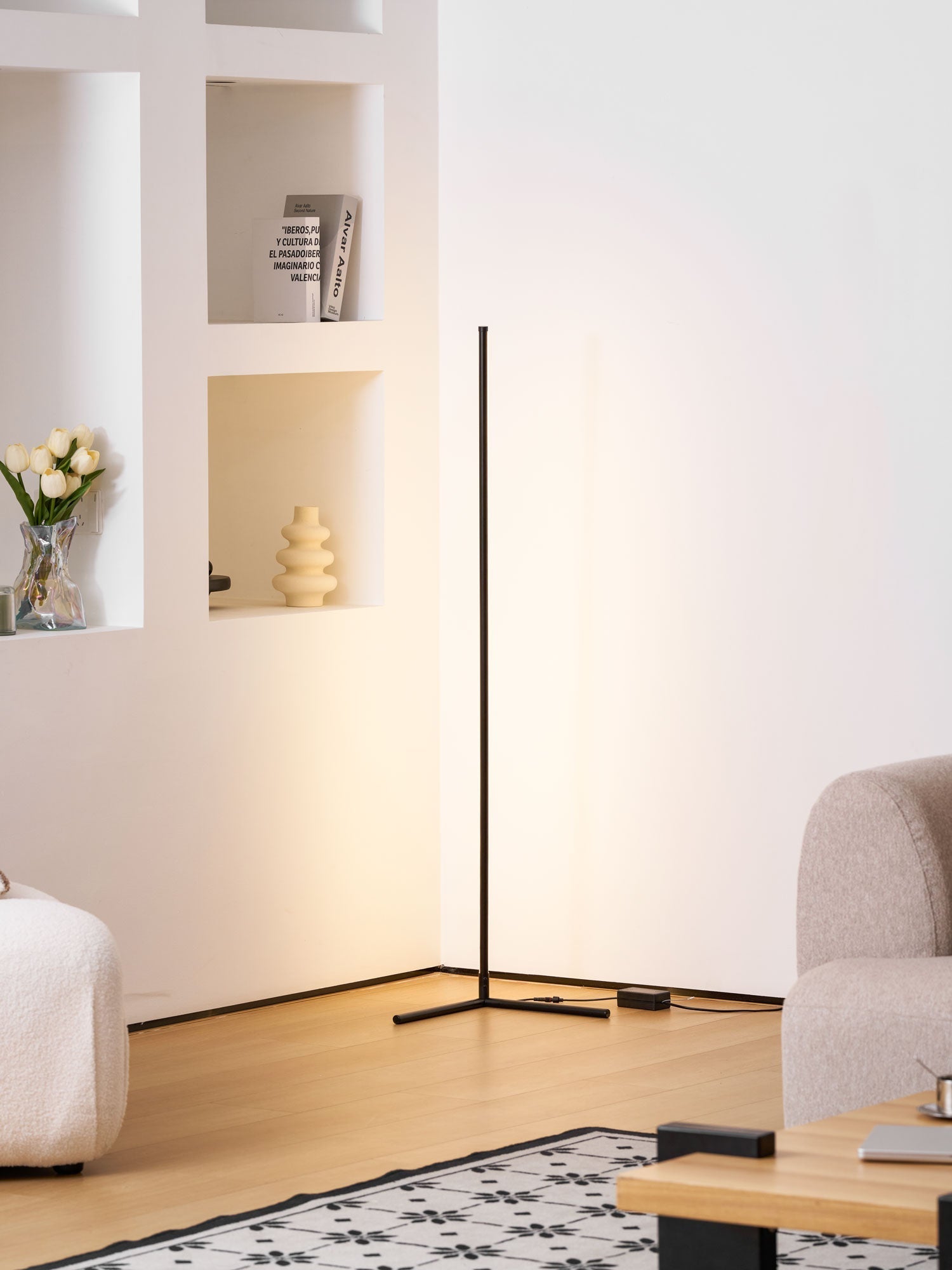 minimalist-led-floor-lamp-anzaz-Black & Warm Light-9
