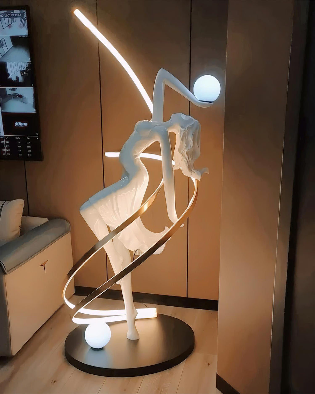 misha-goddess-statue-floor-lamp-anzaz-White & RC dimming-10