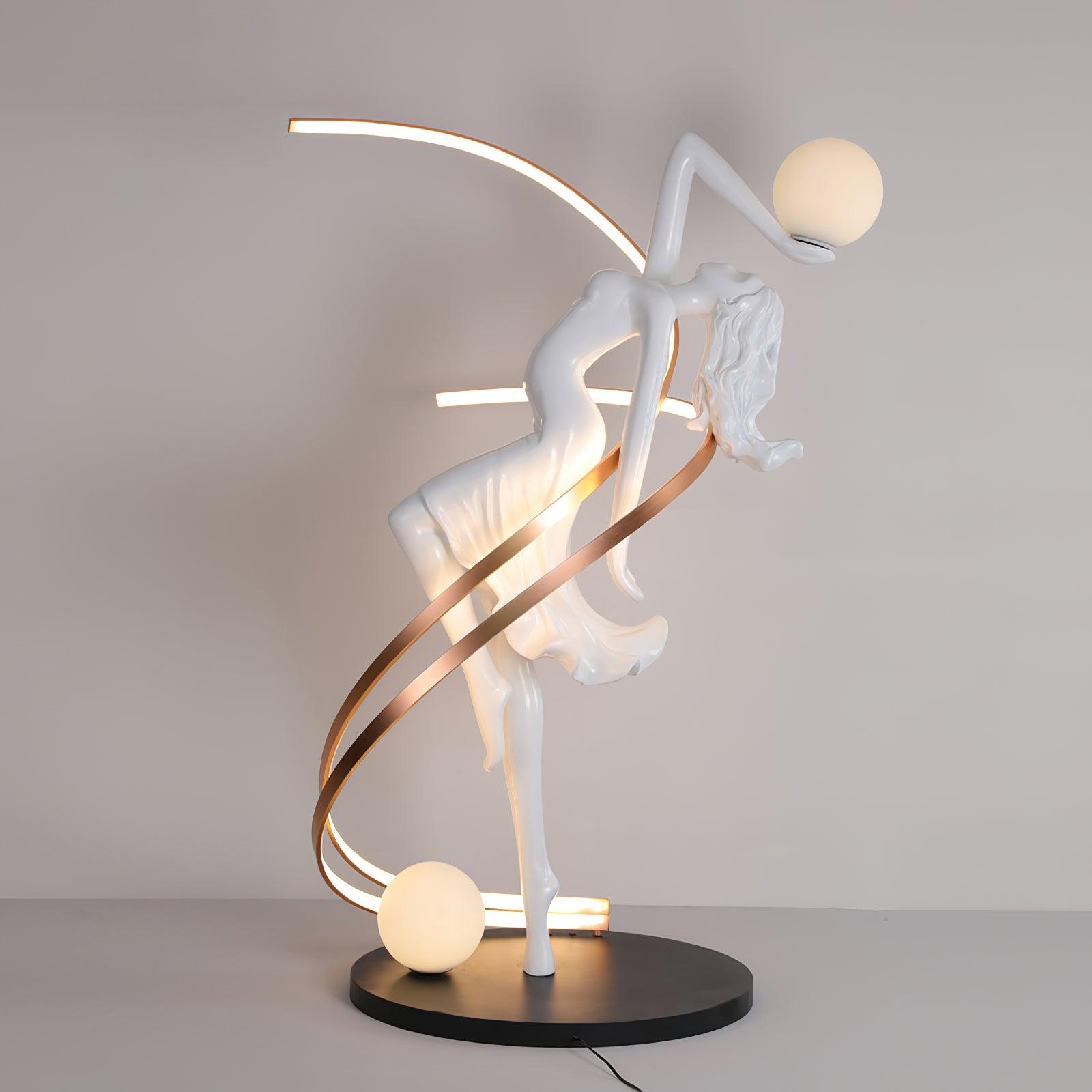 misha-goddess-statue-floor-lamp-anzaz-Pink & White & Rose gold-6
