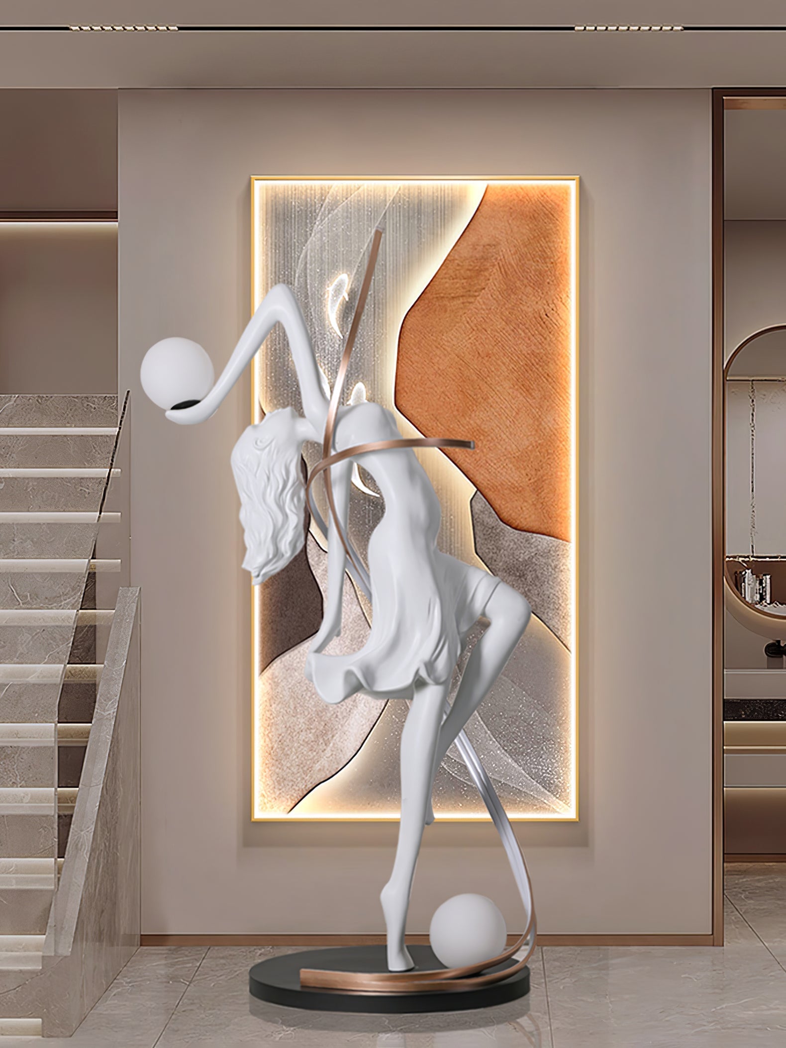 misha-goddess-statue-floor-lamp-anzaz-White & RC dimming-12