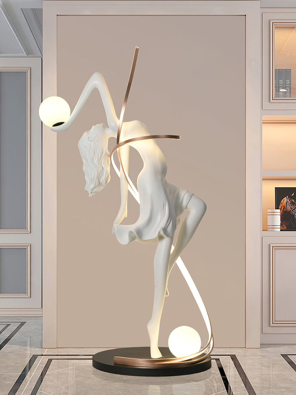 misha-goddess-statue-floor-lamp-anzaz-Pink & RC dimming-13