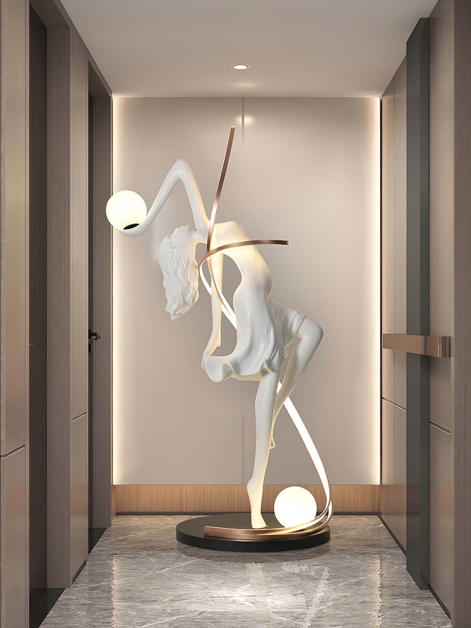 misha-goddess-statue-floor-lamp-anzaz-Pink & RC dimming-14