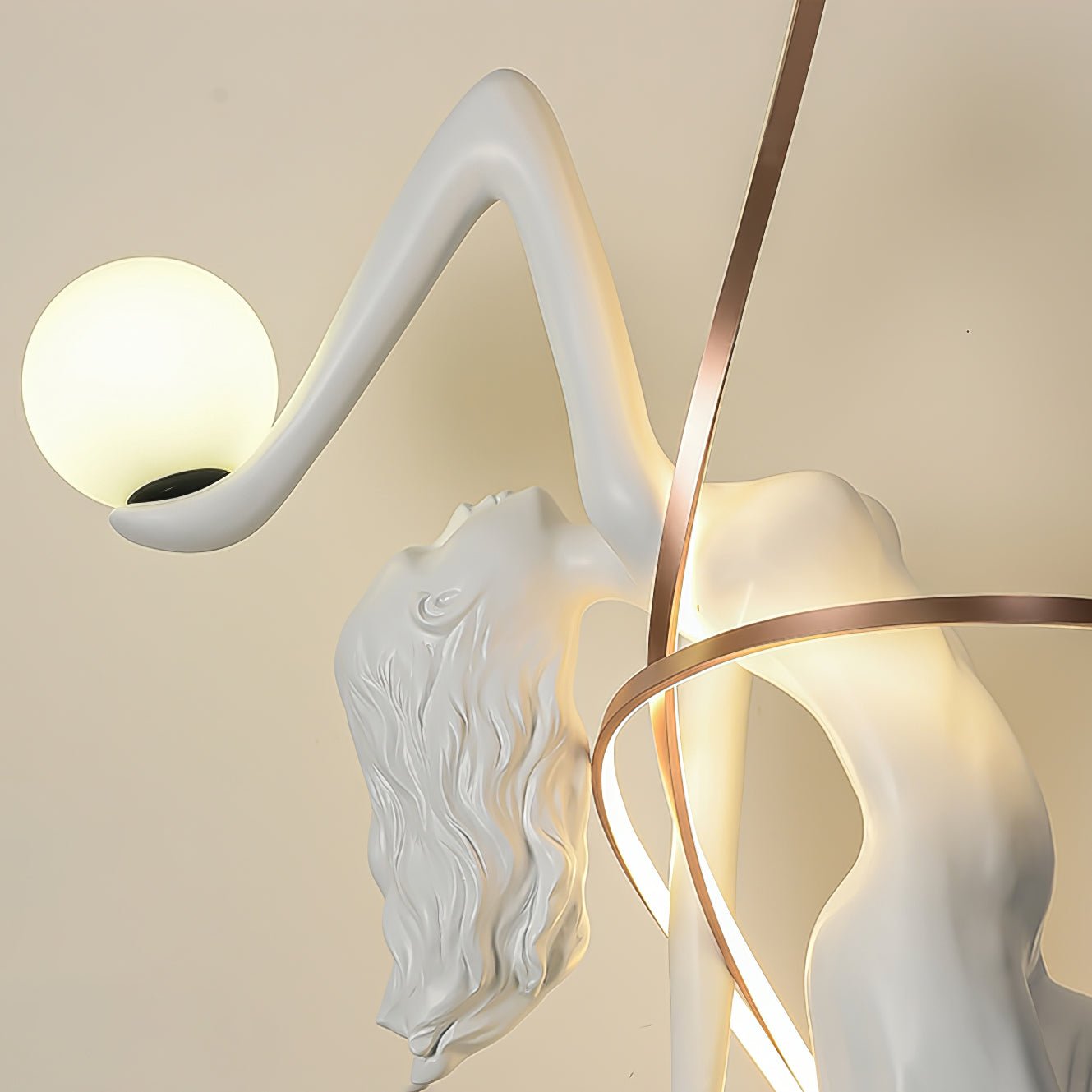 misha-goddess-statue-floor-lamp-anzaz-Pink & White & Rose gold-5