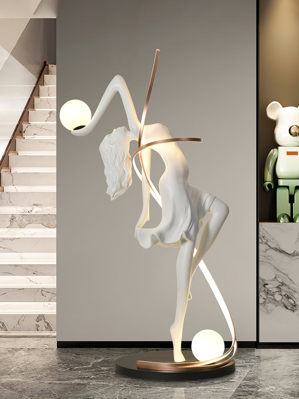 misha-goddess-statue-floor-lamp-anzaz-Pink & RC dimming-16