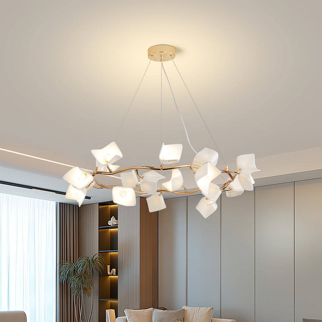 mistral-flora-chandelier-anzaz-Gold & White-2