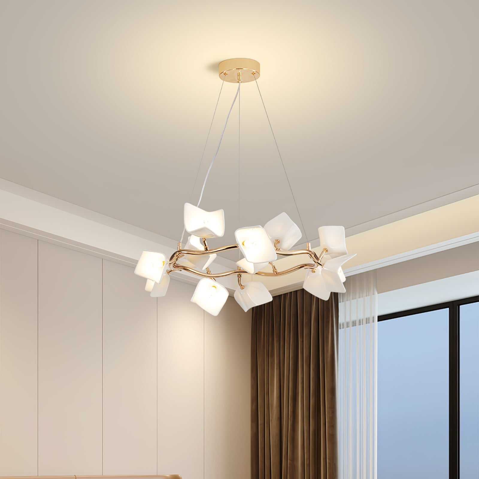 mistral-flora-chandelier-anzaz-Gold & White-3