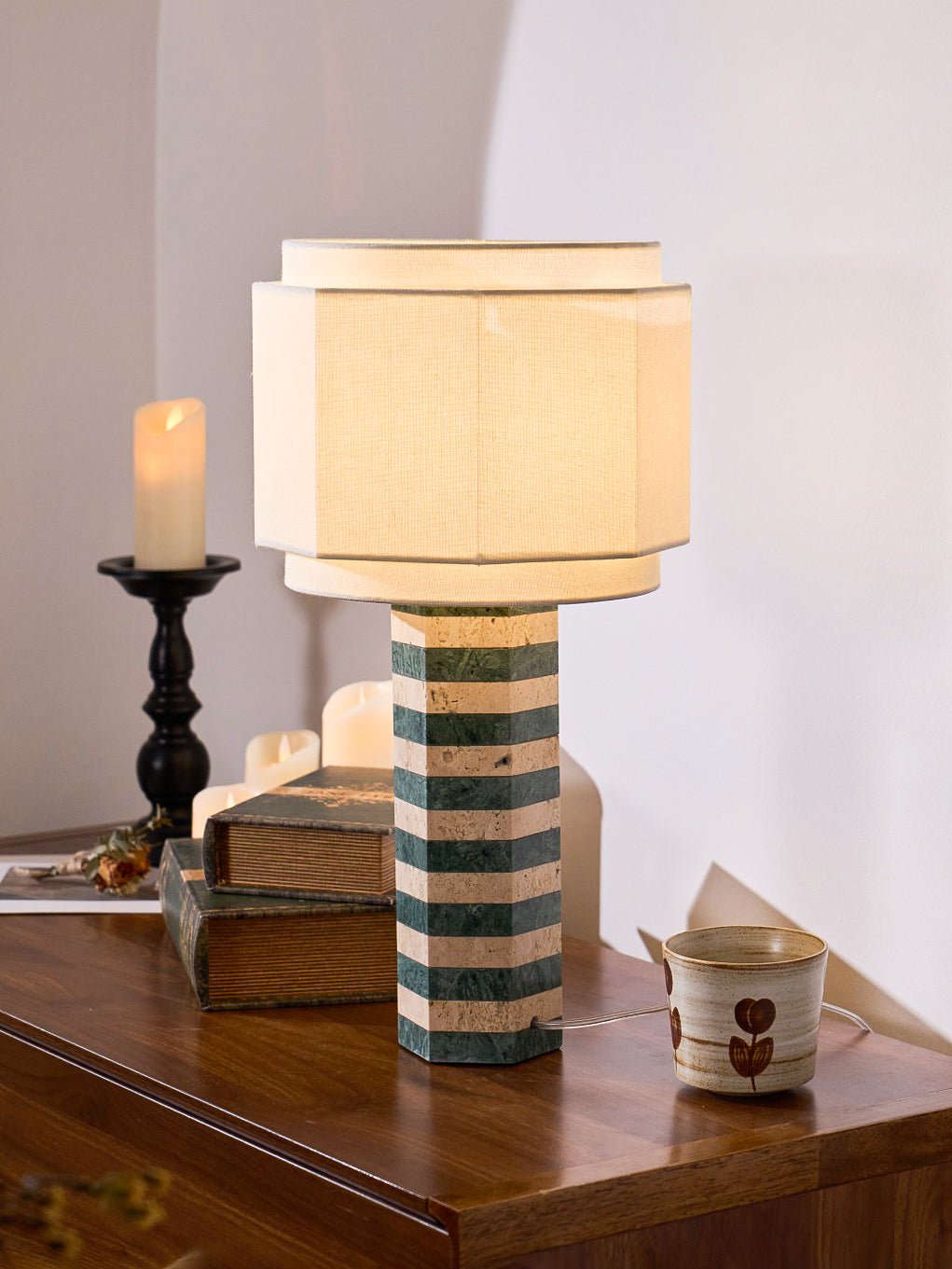 modari-striped-stone-table-lamp-anzaz-Green & White-3