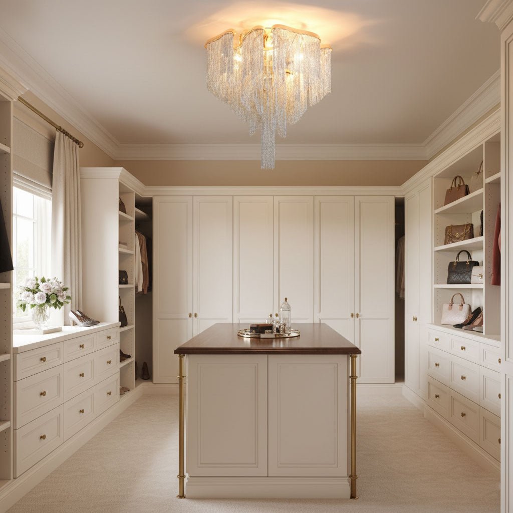 modern-tassel-ceiling-lamp-anzaz-Champagne Gold & Silver Chain-3