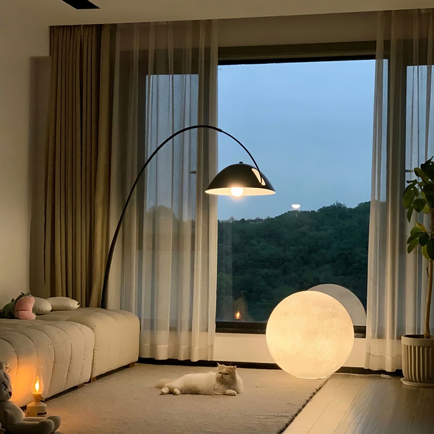 moon-table-lamp-anzaz-White & Warm Light-11