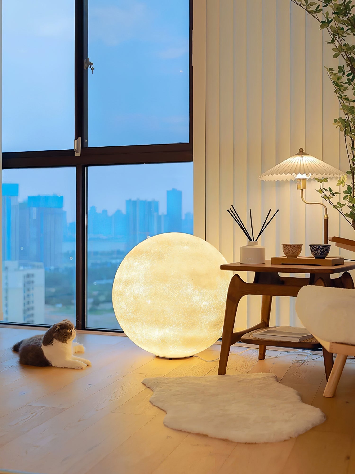 moon-table-lamp-anzaz-White & Warm Light-8