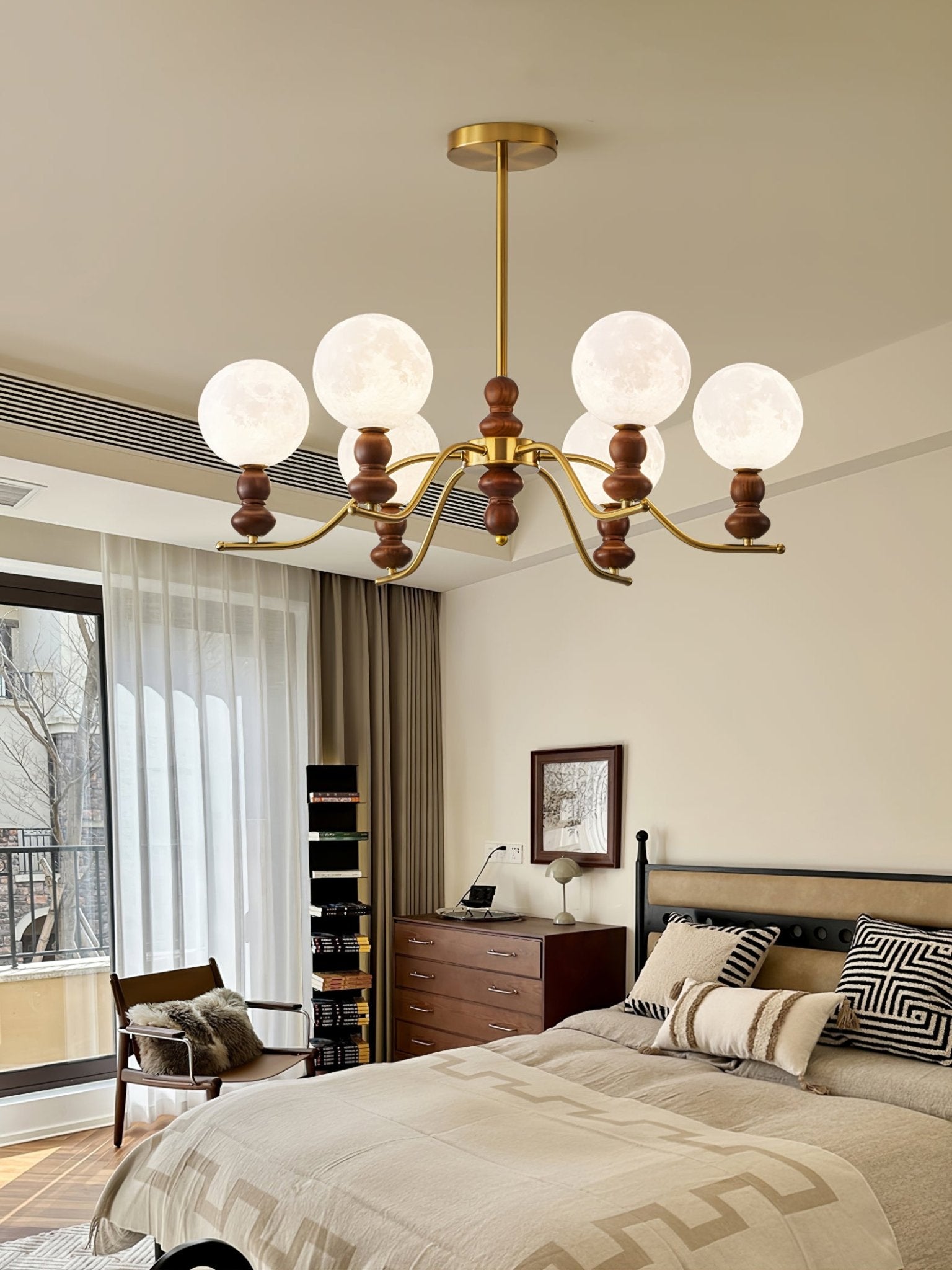 moonlit-globe-chandelier-anzaz-Walnut Color & Gold-3