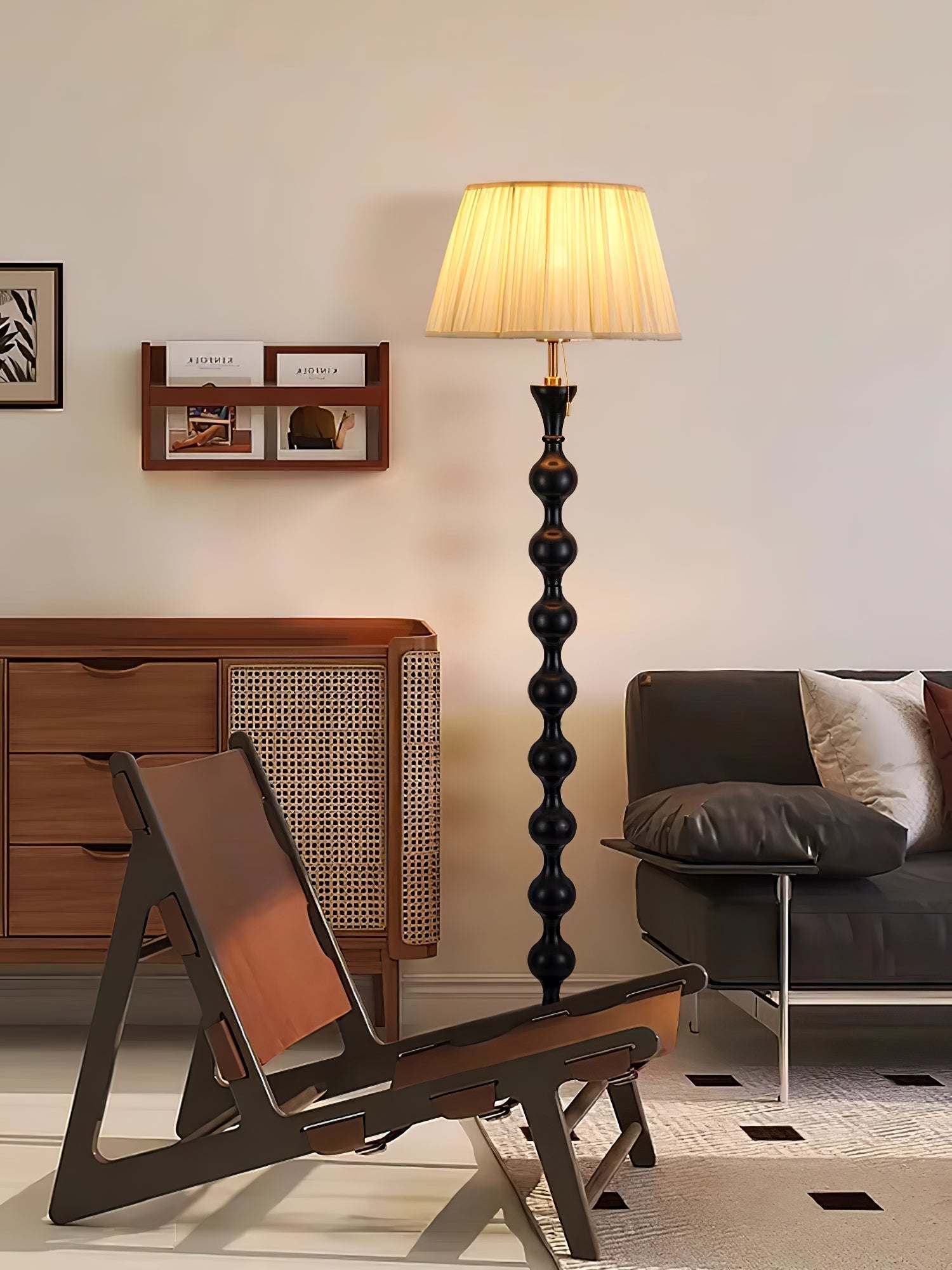artemisia-floor-lamp-anzaz-Walnut Color & White-3