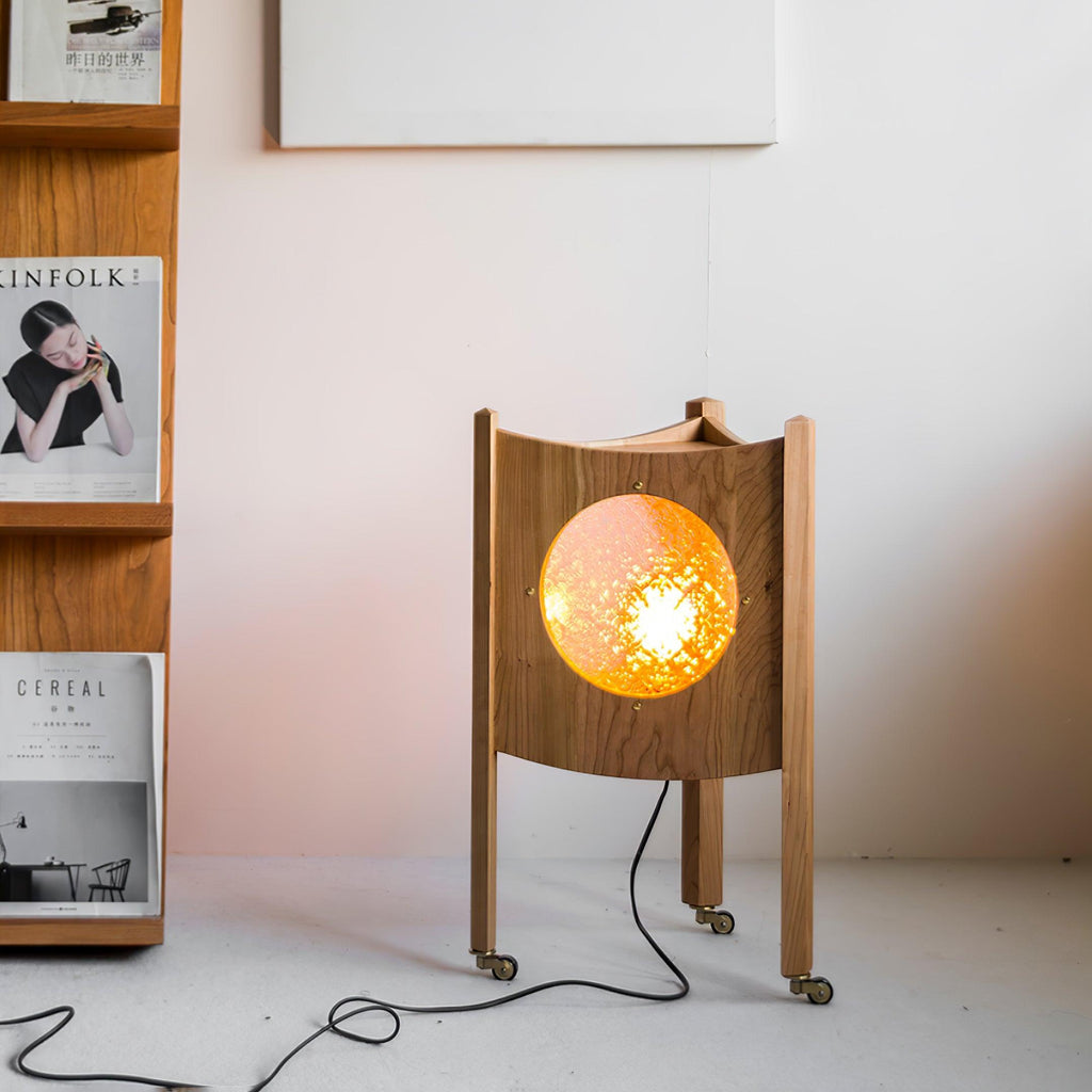 orbis-mobile-table-lamp-anzaz-Cherry wood color & Pinstripe frosted acrylic-2