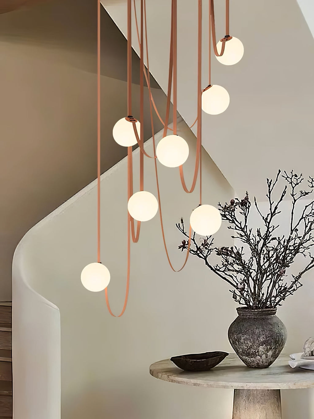 multiple-belt-art-pendant-light-anzaz-Version A Red Canvas-3