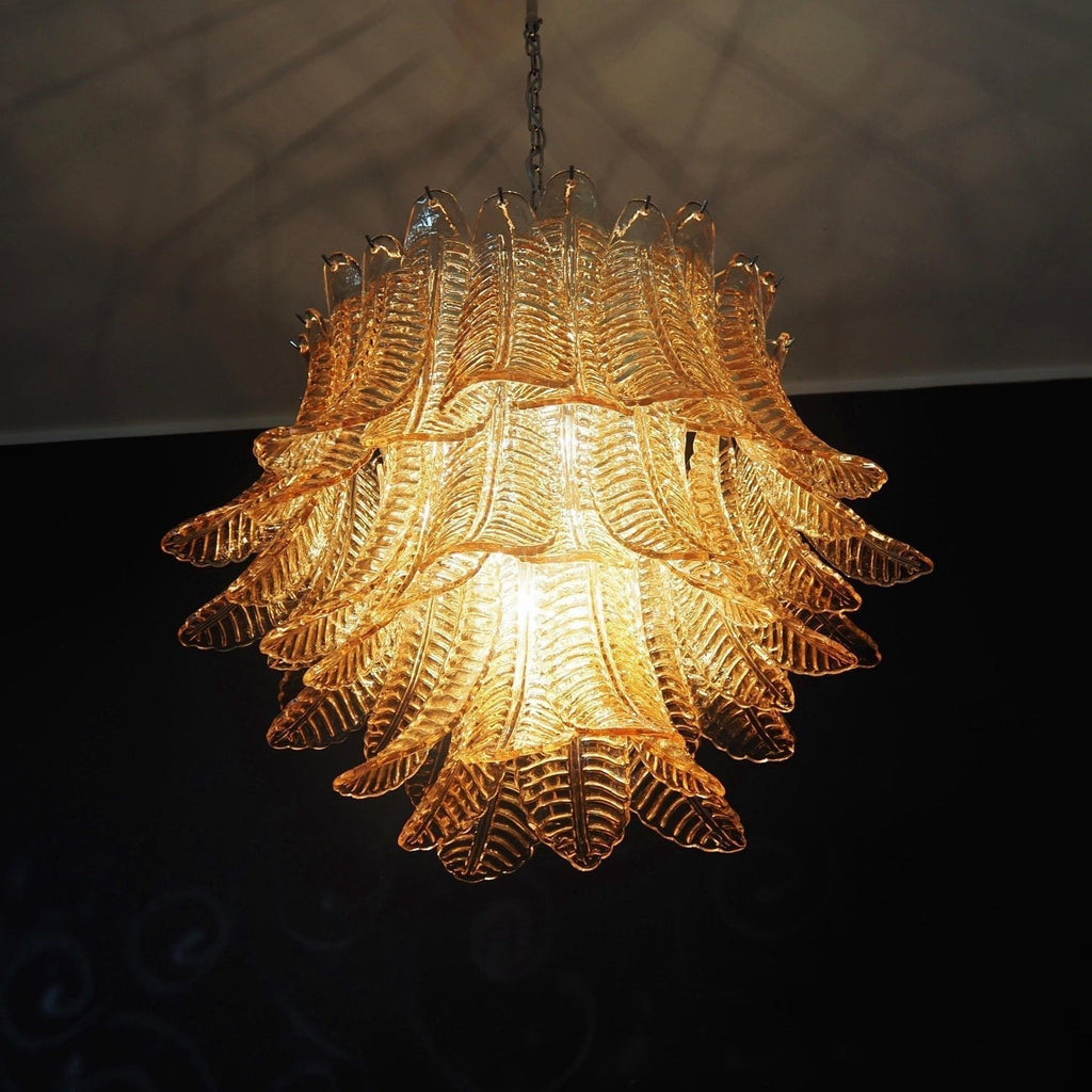 murano-amber-glass-leaf-chandelier-anzaz--8