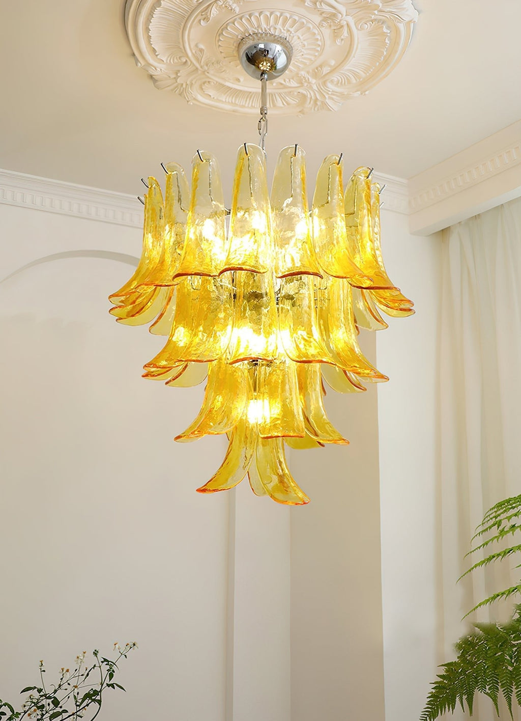 murano-transparent-glass-petals-chandelier-anzaz--99