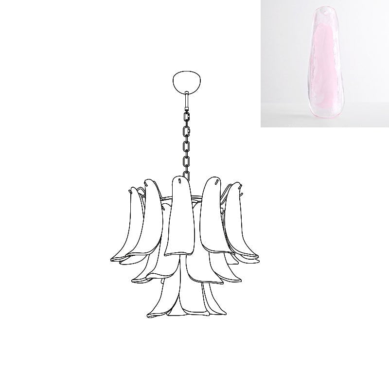 murano-transparent-glass-petals-chandelier-anzaz-Light Brown Cloud-47