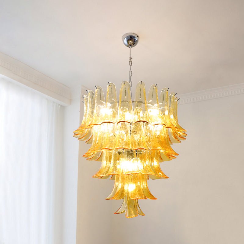murano-transparent-glass-petals-chandelier-anzaz-Green-56