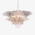 murano-palmette-transparent-chandelier-anzaz-Nickel & Grey glass-1