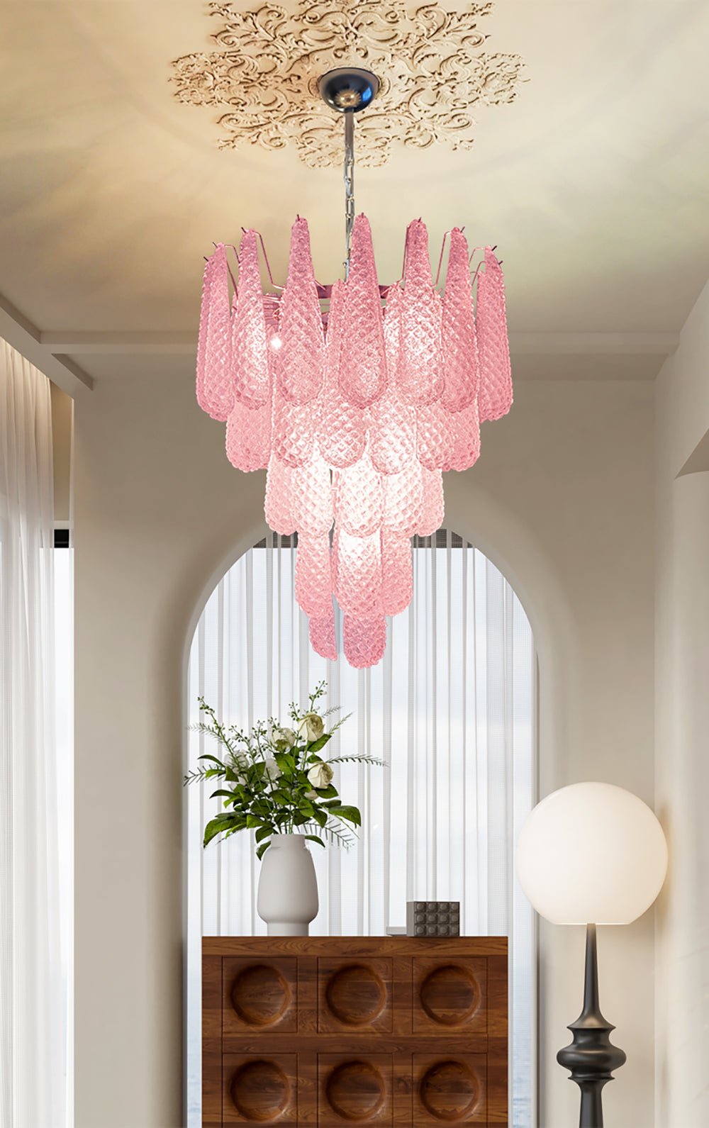 murano-pink-glass-droplet-chandelier-anzaz--14