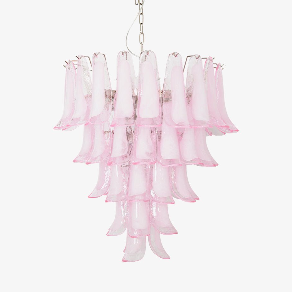 murano-pink-glass-petals-chandelier-anzaz-Pink Glass & Nickel-1