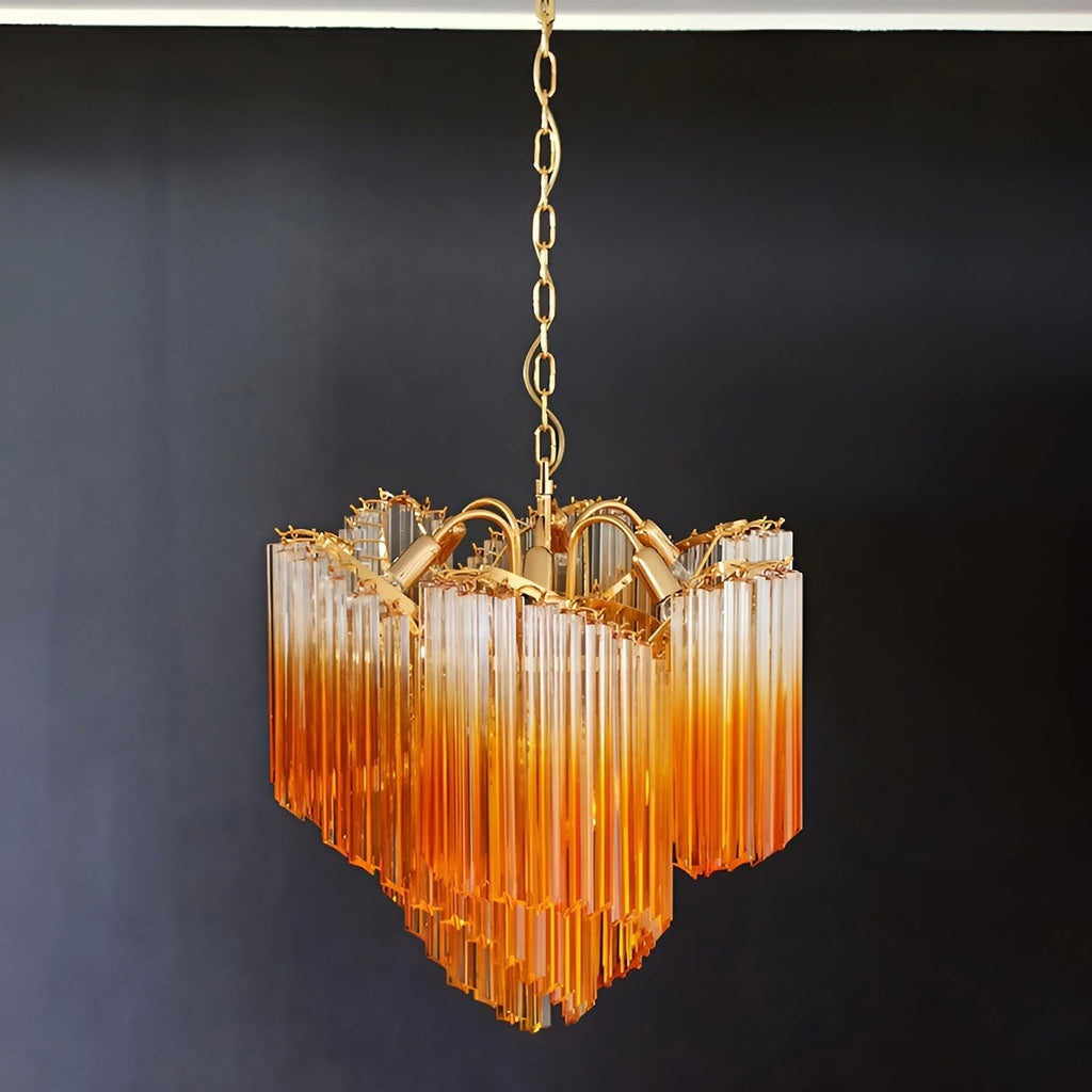 murano-prism-chandelier-anzaz-Pink & Nickel-3