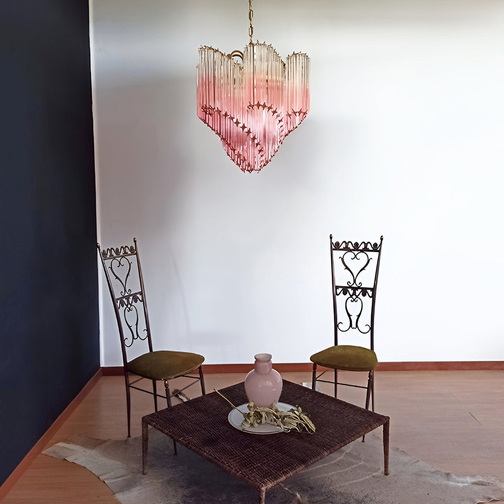 murano-prism-chandelier-anzaz-Amber & Nickel-4