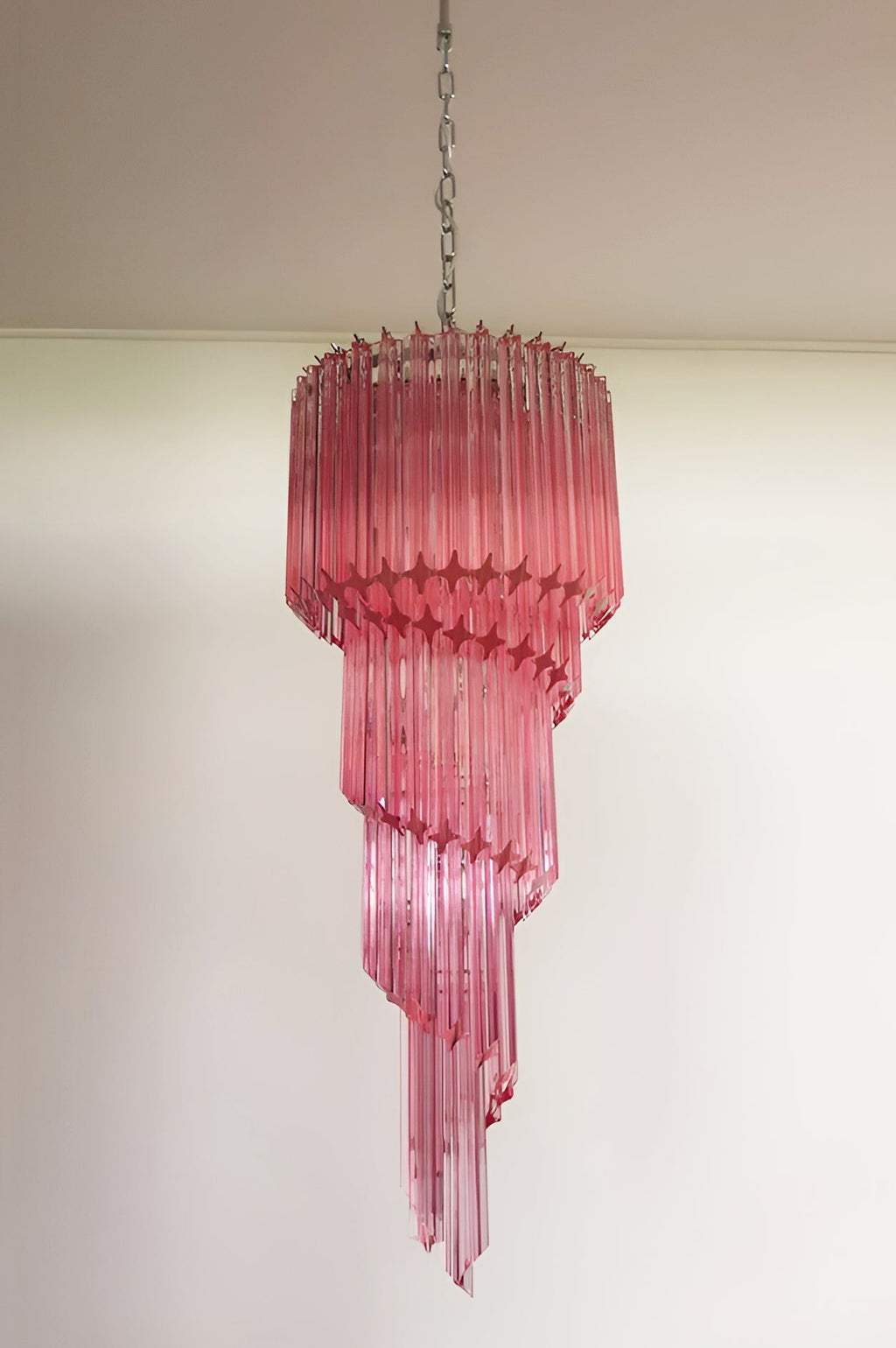 murano-spiral-prism-glass-chandelier-anzaz-Amber & Clear & Nickel-3