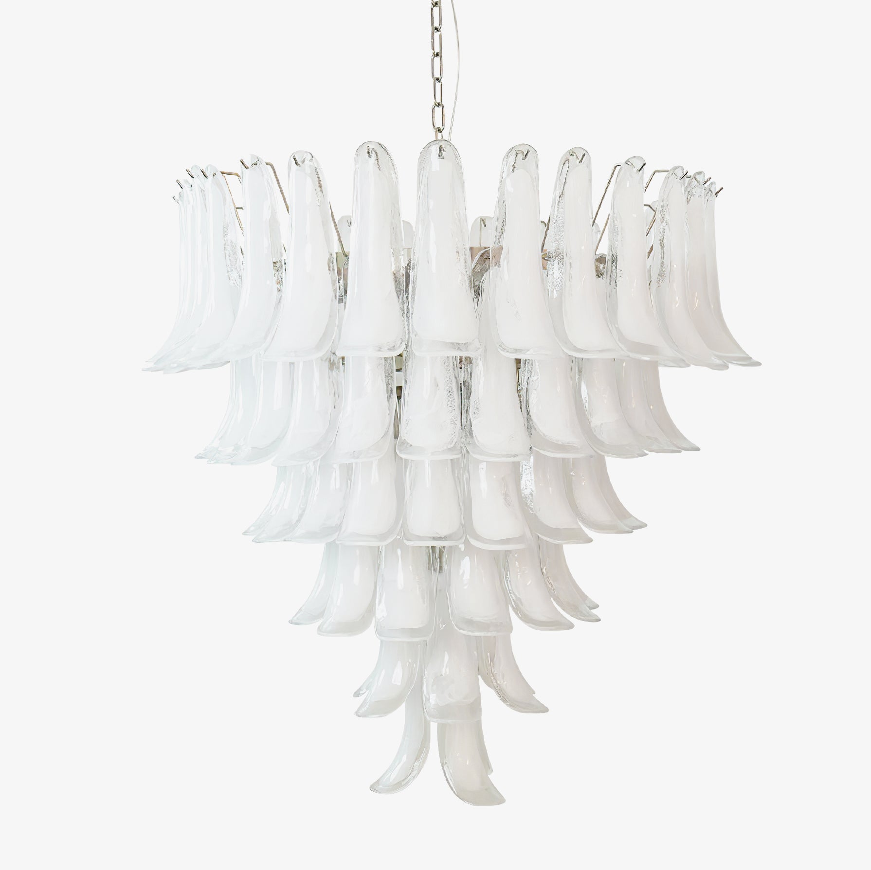 murano-transparent-glass-petals-chandelier-anzaz-White Cloud-1