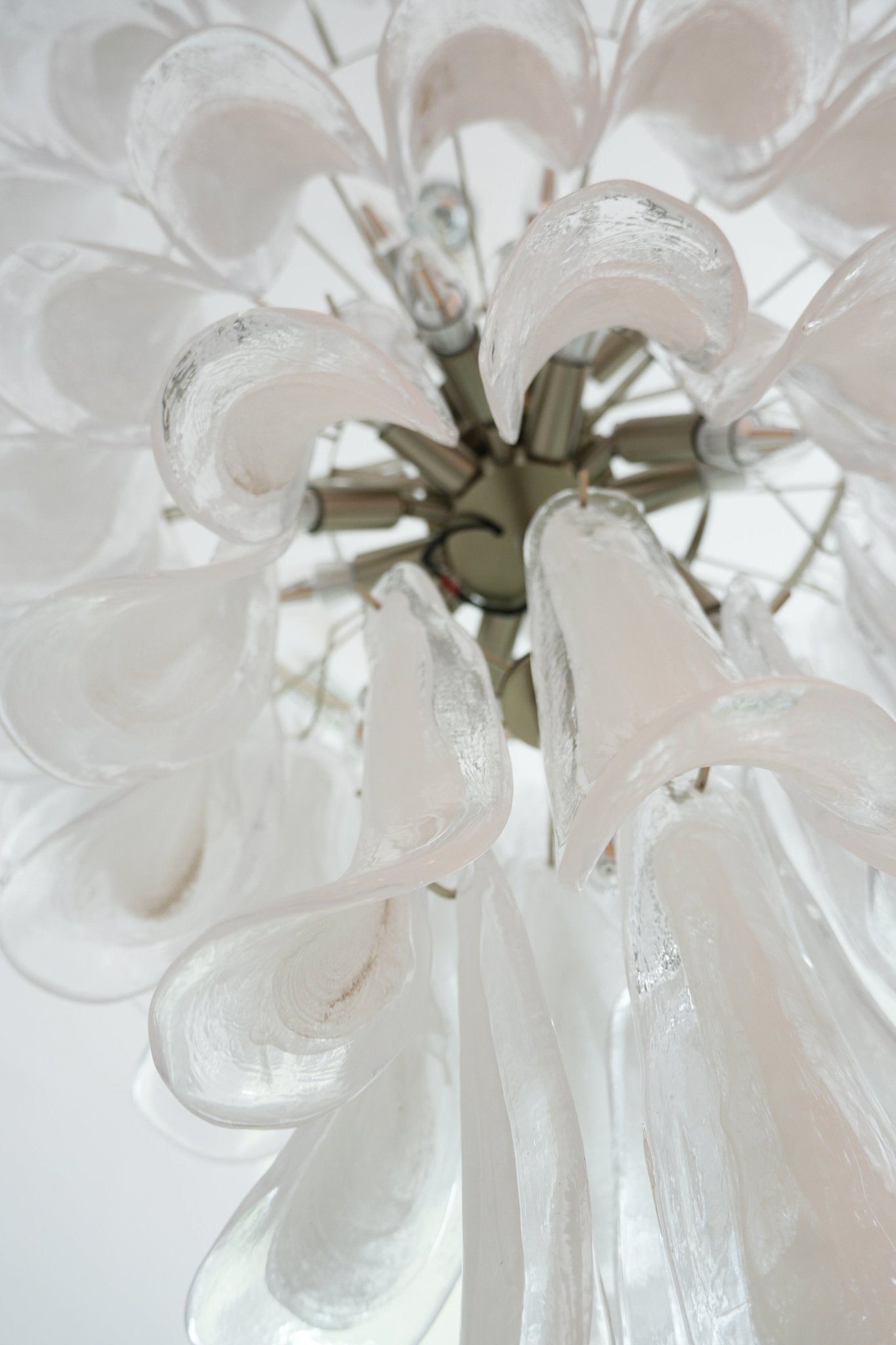 murano-transparent-glass-petals-chandelier-anzaz-Brown & Clear-20