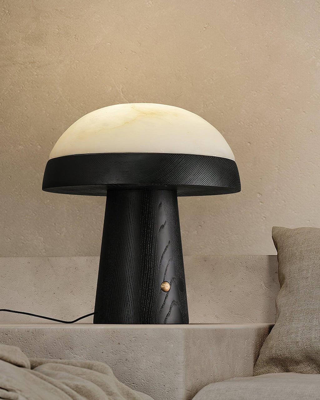 mushroom-cloud-table-lamp-anzaz-Walnut color & Cool Light-13