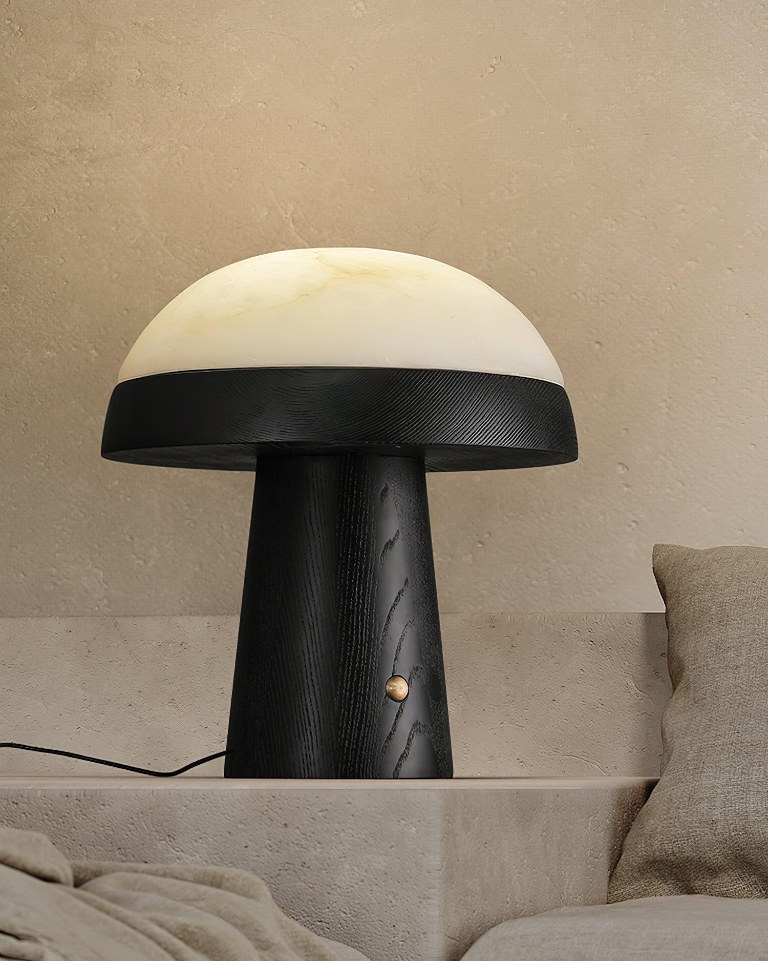 mushroom-cloud-table-lamp-anzaz-Walnut color & Cool Light-13