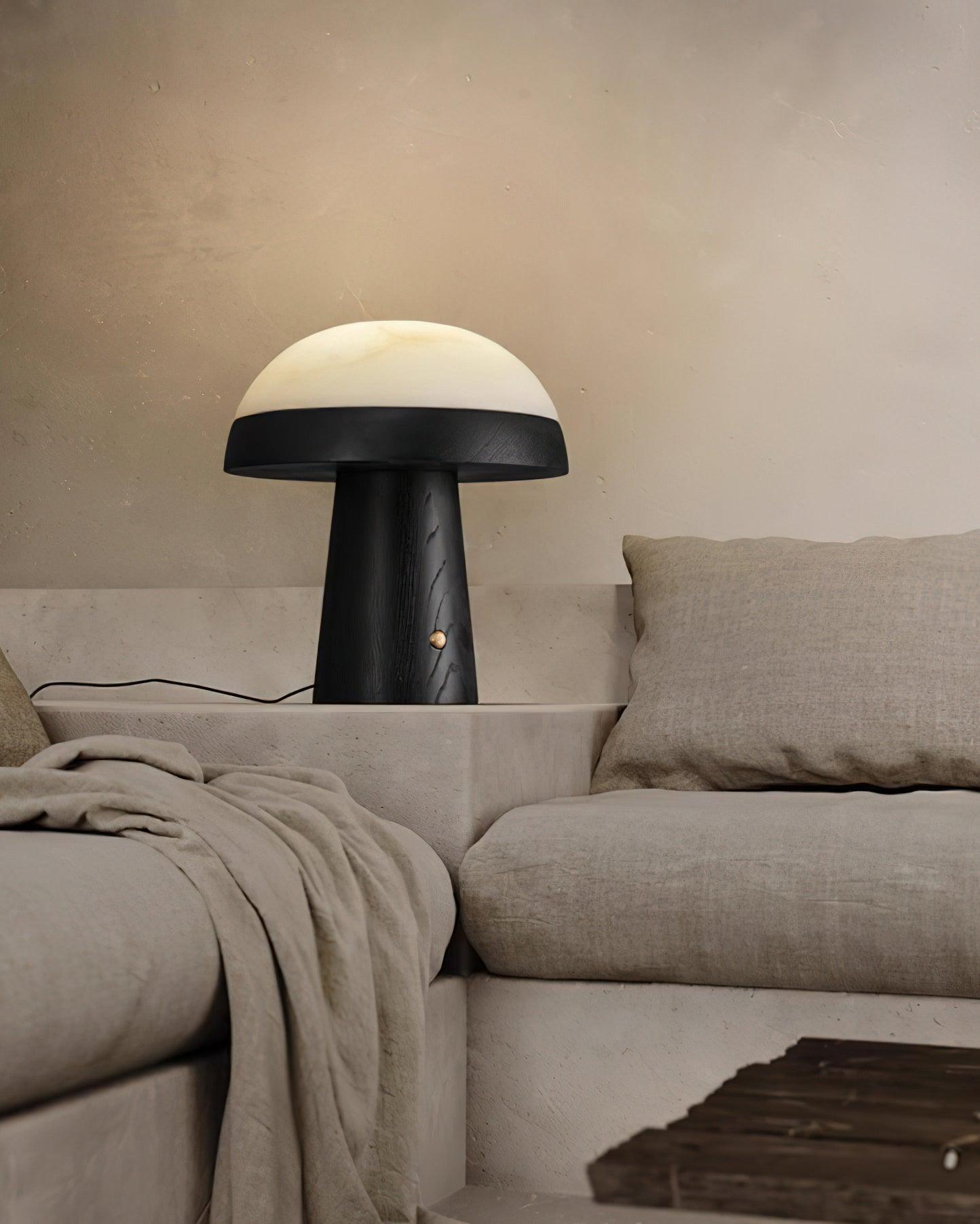 mushroom-cloud-table-lamp-anzaz-Walnut color & Cool Light-16