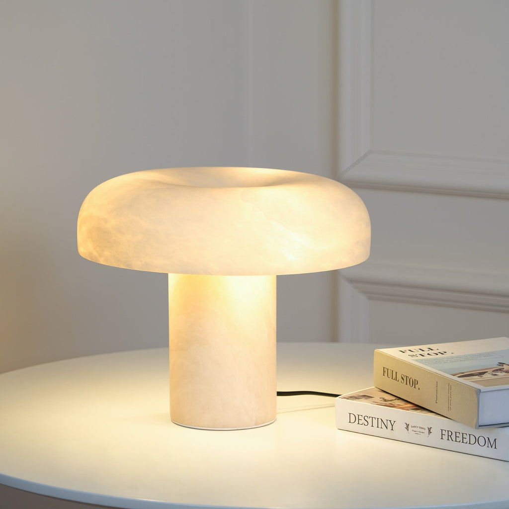 mushroom-type-table-lamp-anzaz-Brass & White-3