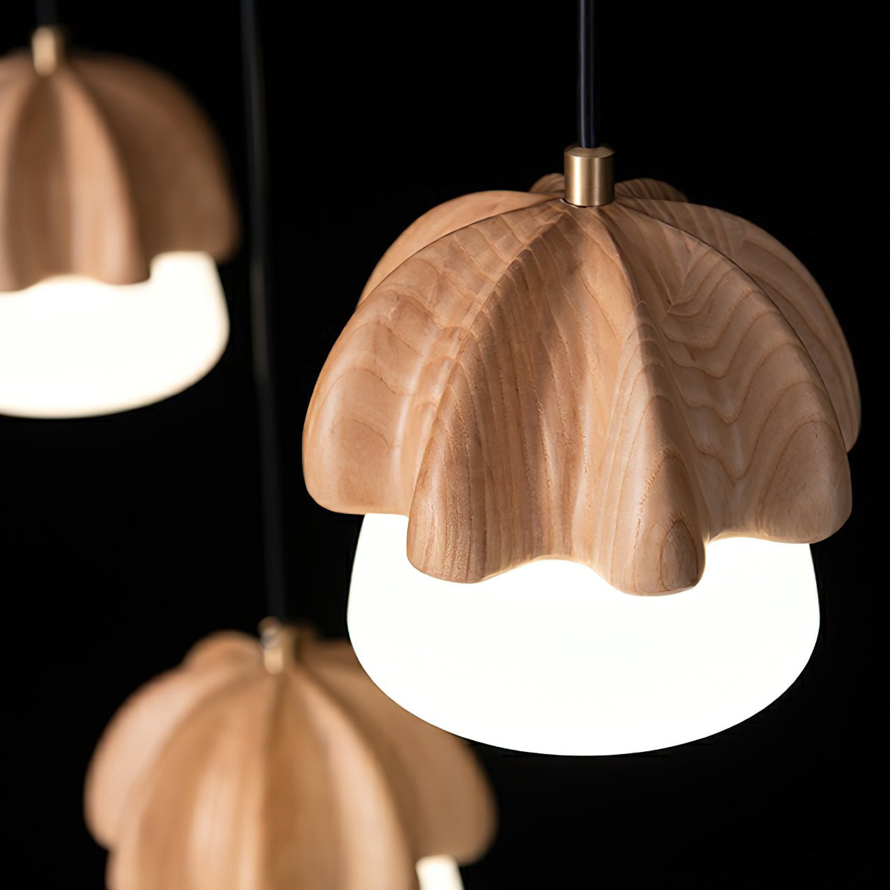 mushroom-cluster-chandelier-anzaz-Wood Color-5