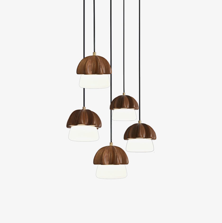 mushroom-cluster-chandelier-anzaz-Wood Color-1