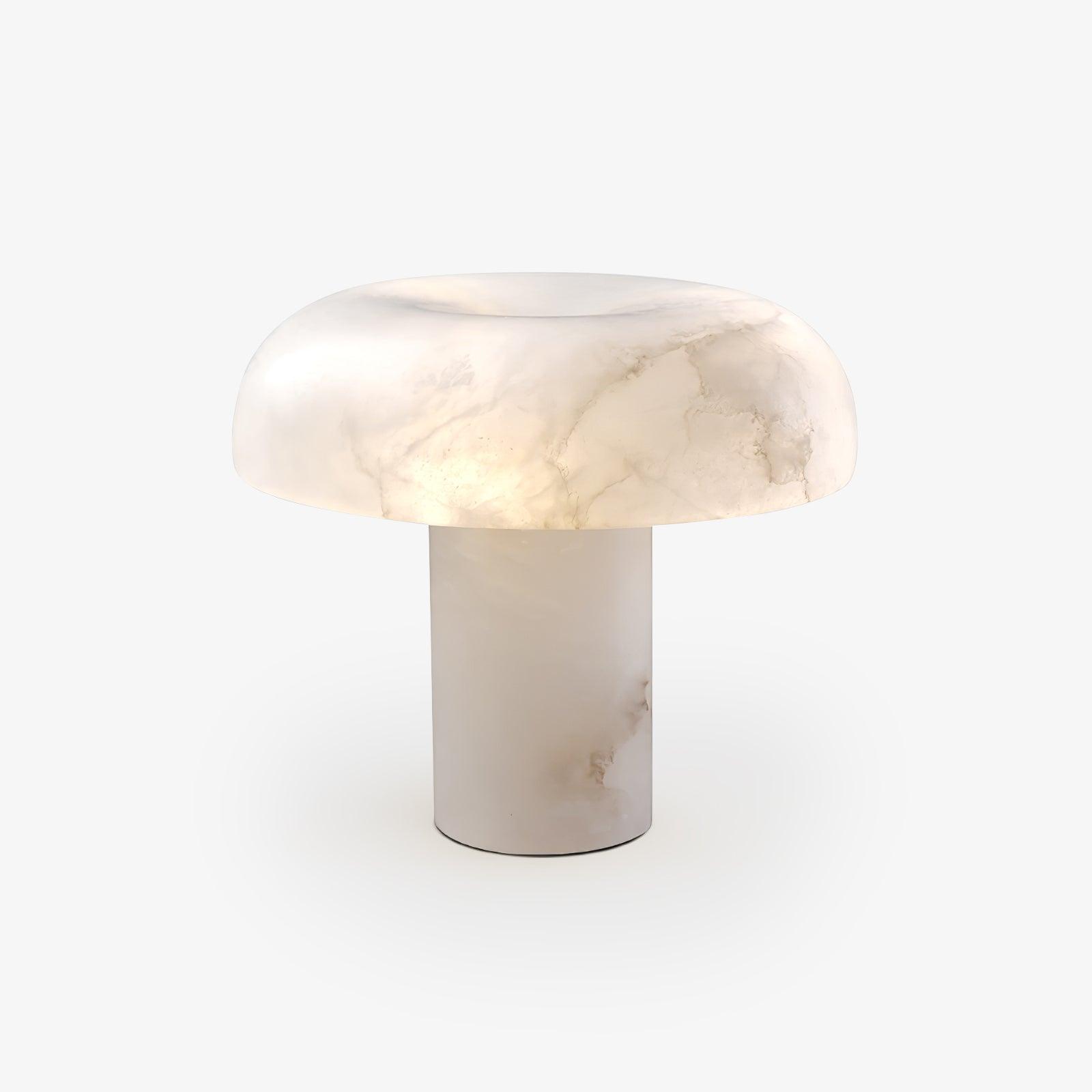 mushroom-type-table-lamp-anzaz-Brass & White-1