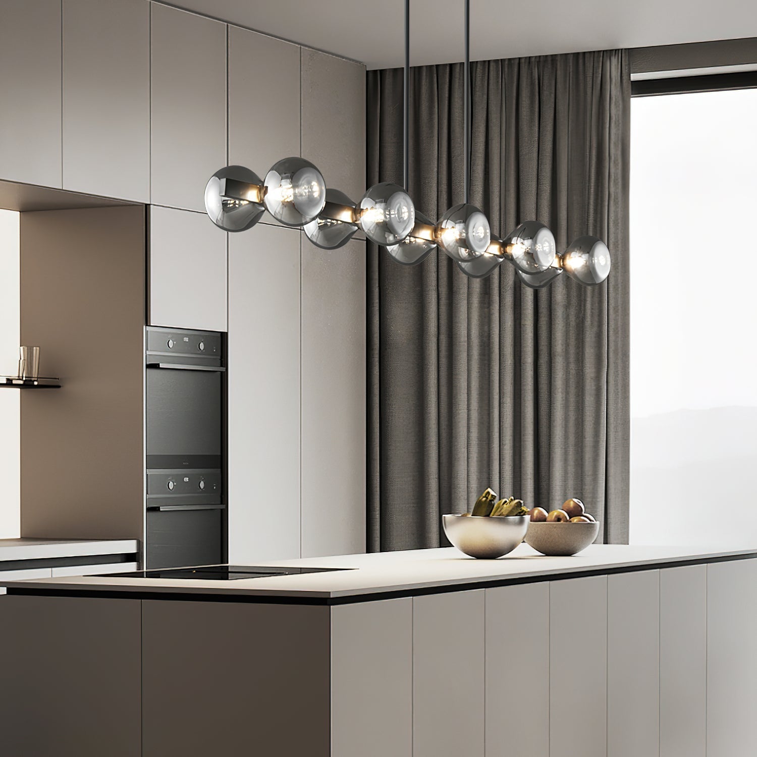 nebula-chandelier-anzaz-Black & Smoke Grey-4
