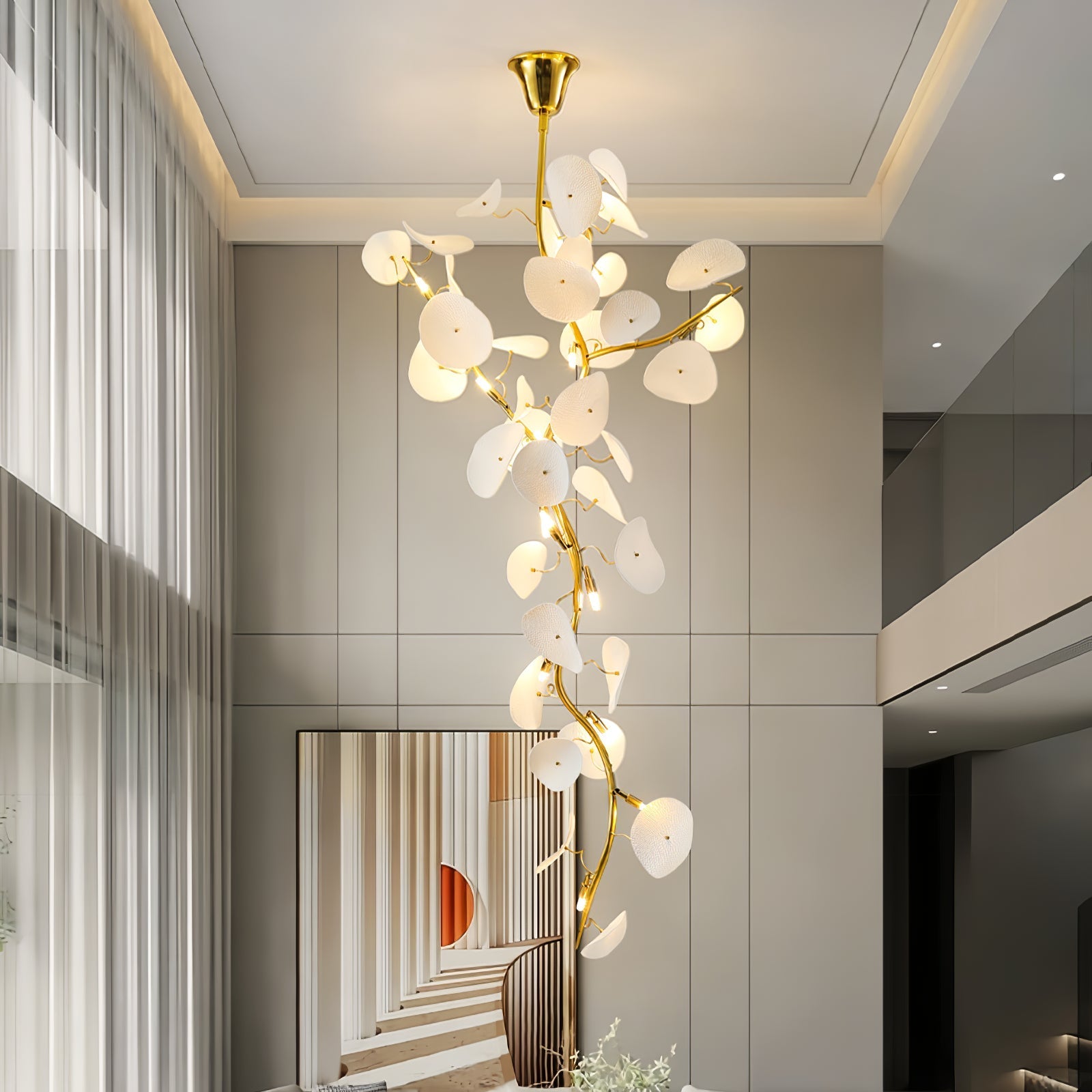 nebula-petal-chandelier-anzaz-Gold & White-2